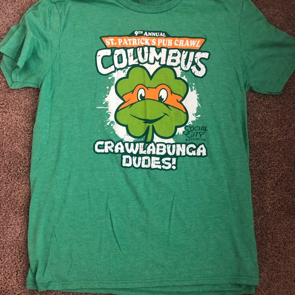 Large Ninja Turtles St Patty’s shirt